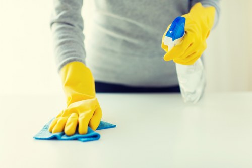 Oven cleaning service for a rental property kitchen in Queenspark