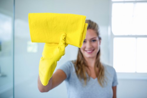 Queenspark Cleaner professional cleaning team concept in a bright modern space