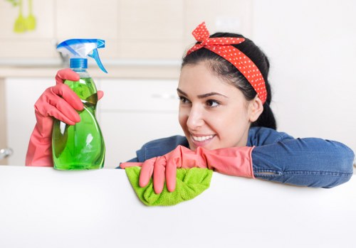 Local Queenspark cleaners preparing a property for final inspection